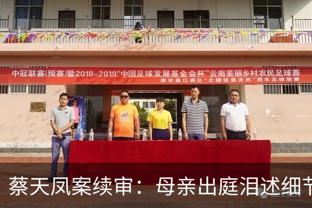 蔡天凤案续审：母亲出庭泪述细节，前夫一通电话让全网脊背发凉
